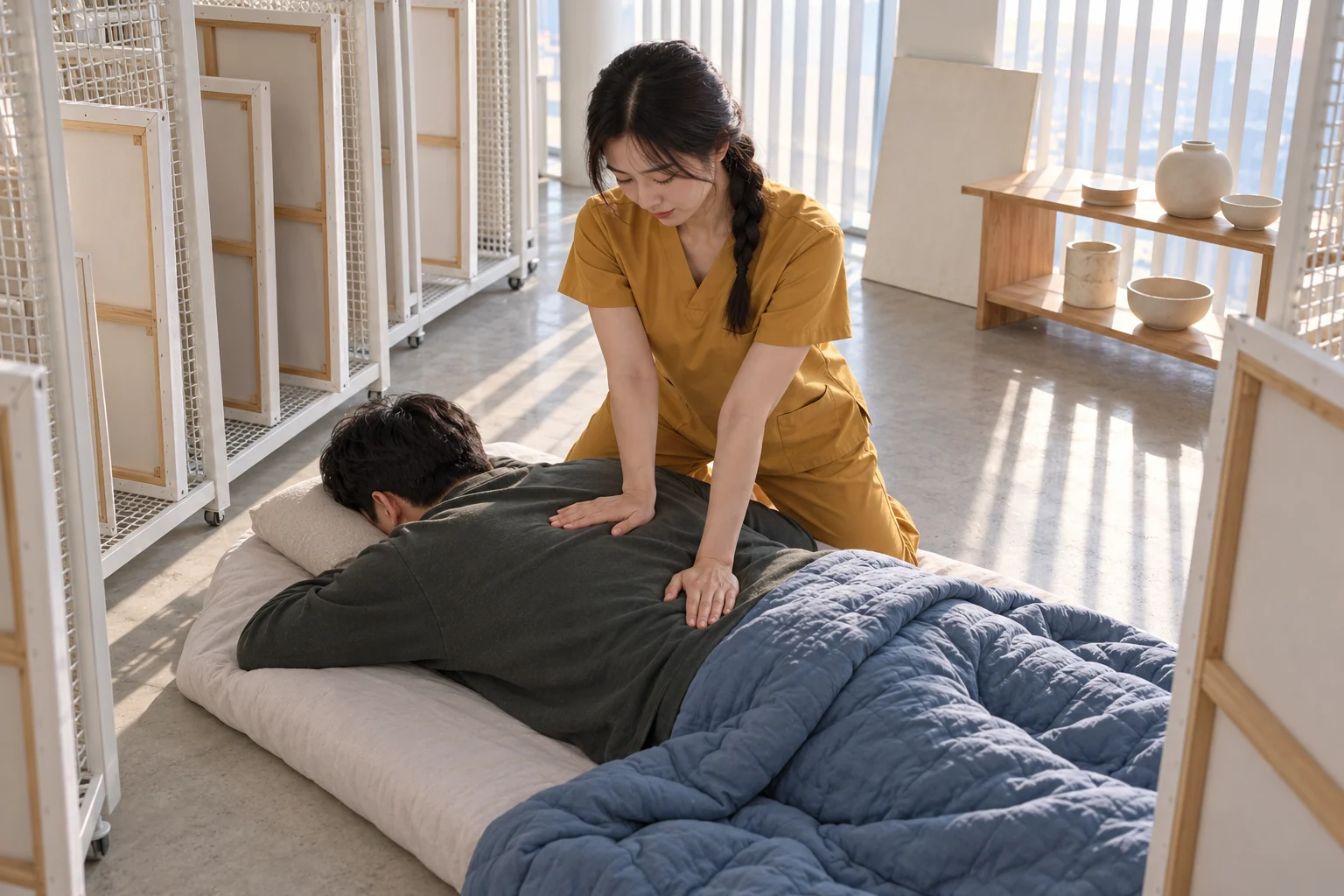 전문 방문 관리 장면 6