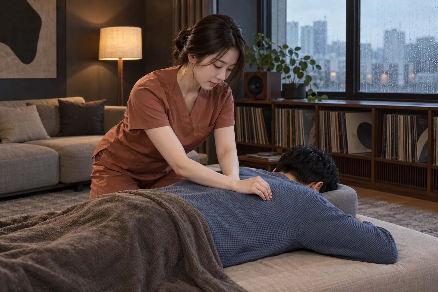 전문 방문 관리 장면 6